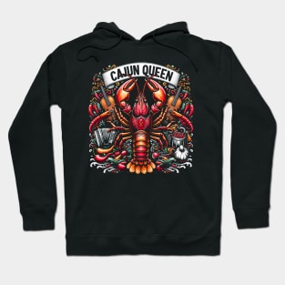 Cajun Queen Crawfish Boil Crawdaddy Mudbugs Hoodie